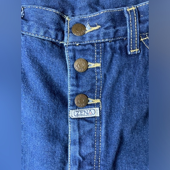 Vintage Zena High Waist Tapered Mom Jeans 80s 90s Size 13 Juniors - Picture 2 of 10